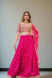 Load image into Gallery viewer, Pink Elegant Tapeta Silk Lehenga Set with Sequins &amp; Zari Embroidery ClothsVilla