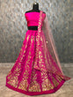 Load image into Gallery viewer, Pink Elegant Tapeta Silk Lehenga Set ClothsVilla