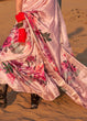 Load image into Gallery viewer, Pink Elegant Tussar Silk Blend Saree with Blouse Piece ClothsVilla