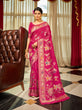 Load image into Gallery viewer, Pink Elegant Women's Pure Soft Banarasi Silk Paithani Saree with Intricate Zari Weaving ClothsVilla