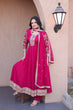 Load image into Gallery viewer, Pink Embroidered Anarkali Gown ClothsVilla