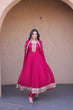 Load image into Gallery viewer, Pink Embroidered Anarkali Gown ClothsVilla