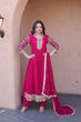 Load image into Gallery viewer, Pink Embroidered Anarkali Gown ClothsVilla