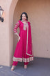 Load image into Gallery viewer, Pink Embroidered Anarkali Gown ClothsVilla