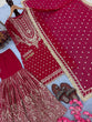Load image into Gallery viewer, Pink Embroidered Faux Georgette Plazzo Set with Sequins Work &amp; Lace Dupatta ClothsVilla