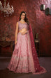 Load image into Gallery viewer, Pink Embroidered Girlish Lehenga Choli Set ClothsVilla