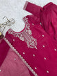 Load image into Gallery viewer, Pink Embroidered Kurta Sharara Set ClothsVilla