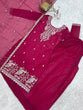 Load image into Gallery viewer, Pink Embroidered Kurta Sharara Set ClothsVilla