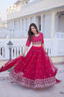 Load image into Gallery viewer, Pink Embroidered Lehenga Choli Set ClothsVilla