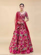 Load image into Gallery viewer, Pink Enchanting Tapeta Velvet Lehenga with Chainstitch Embroidery &amp; Sequins Work ClothsVilla