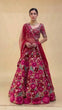 Load image into Gallery viewer, Pink Enchanting Tapeta Velvet Lehenga with Chainstitch Embroidery &amp; Sequins Work ClothsVilla