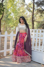 Load image into Gallery viewer, Pink Exquisite Digital Printed Georgette Lehenga Choli Collection Clothsvilla