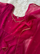 Load image into Gallery viewer, Pink Exquisite Georgette Anarkali Gown with Cut Border Dupatta ClothsVilla
