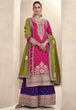 Load image into Gallery viewer, Pink Exquisite Heavy Vichitra Silk Embroidered Suit Set with Dupatta ClothsVilla