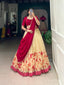 Pink Exquisite Silk Lehenga Set with Lace Touch - Stitched, Perfect for Every Celebration