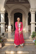 Load image into Gallery viewer, Pink Faux Georgette Bandhani Shrug with Kutchi Patchwork ClothsVilla