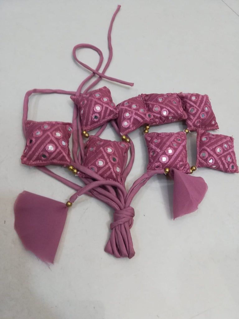 Pink Faux Georgette Lehenga Set with 9mm Sequins & Thread Embroidery – Semi-Stitched with Dupatta ClothsVilla