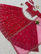 Load image into Gallery viewer, Pink Faux Georgette Thread &amp; Sequin Embroidered Lehenga Choli Set with Fancy Dupatta ClothsVilla