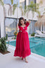 Pink Fendi Silk Embroidered Gown