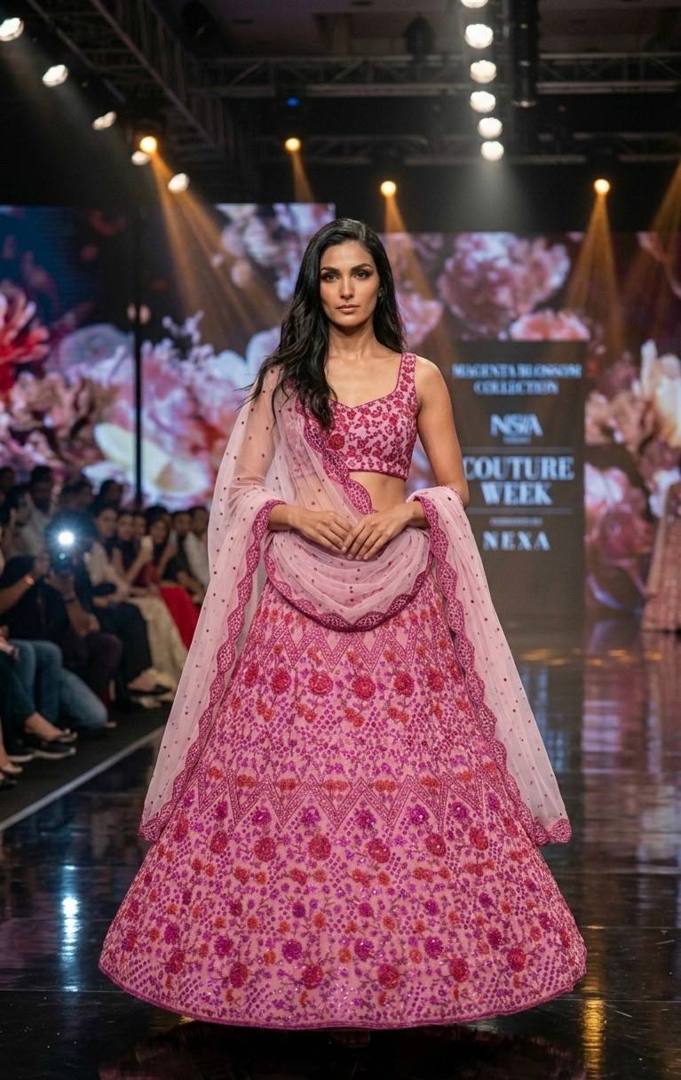 Pink Festive Designer Lehenga Choli ClothsVilla