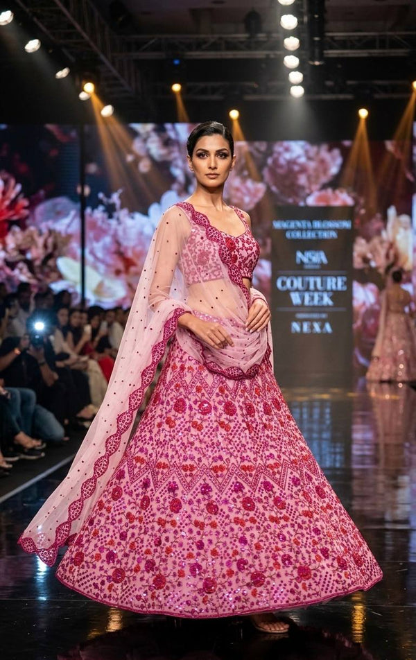 Pink Festive Designer Lehenga Choli ClothsVilla