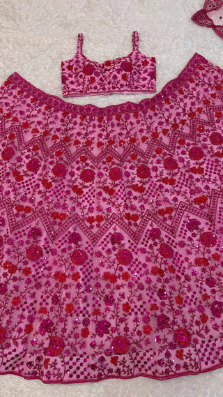 Pink Festive Designer Lehenga Choli ClothsVilla