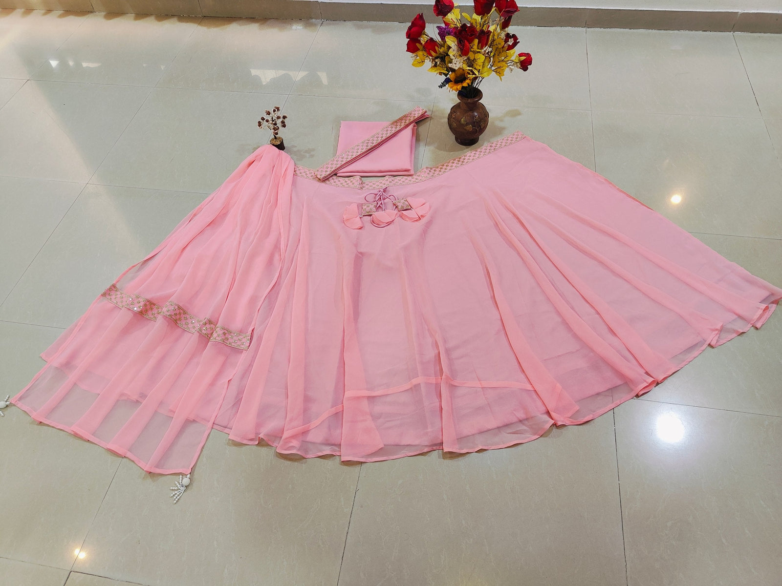 Pink Flair Designer Lehenga Choli ClothsVilla