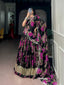Pink Floral Print Lehenga Choli ClothsVilla
