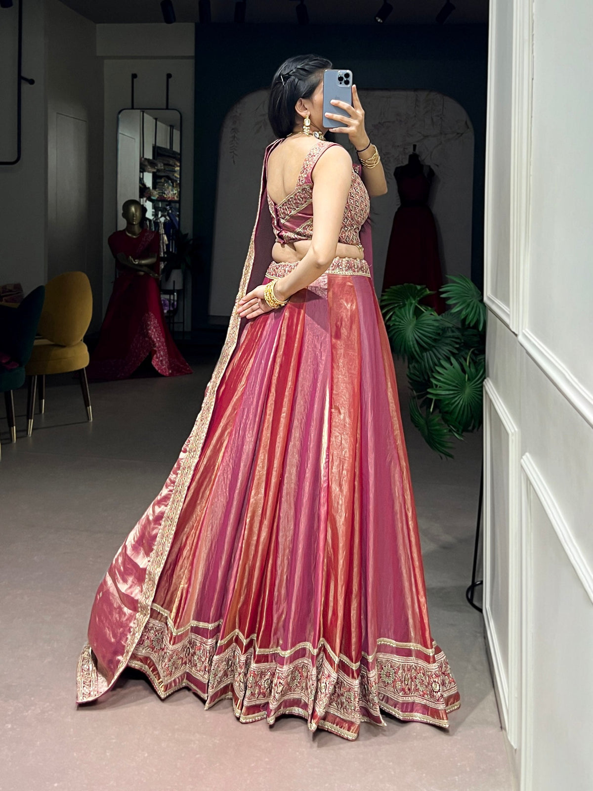 Pink Frendysilk Lehenga Set ClothsVilla