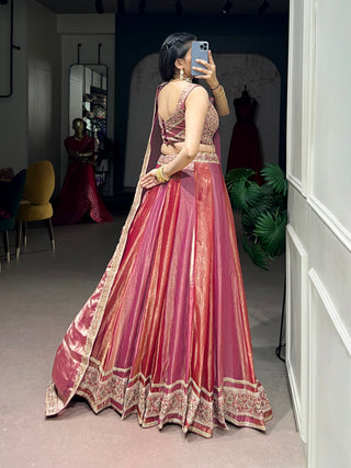 Pink Frendysilk Lehenga Set ClothsVilla