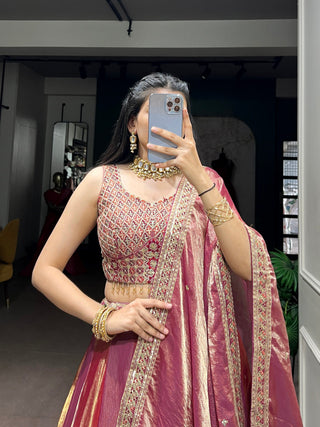 Pink Frendysilk Lehenga Set ClothsVilla