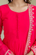 Load image into Gallery viewer, Pink Georgette Embroidered Gown with Dupatta Zari &amp; Sequins Work Fully Stitched &amp; Ready to Wear ClothsVilla