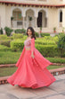Load image into Gallery viewer, Pink Georgette Lehenga Choli with Koti Shrug ClothsVilla