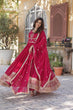 Load image into Gallery viewer, Pink Glamorous Sequins Embroidered Gown with Dupatta