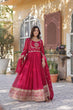 Load image into Gallery viewer, Pink Glamorous Sequins Embroidered Gown with Dupatta