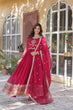 Load image into Gallery viewer, Pink Glamorous Sequins Embroidered Gown with Dupatta