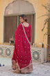 Load image into Gallery viewer, Pink Glamorous Sequins Embroidered Gown with Dupatta