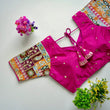 Load image into Gallery viewer, Pink Golden Embroidered Seoul Silk Blouse with Sequins ClothsVilla