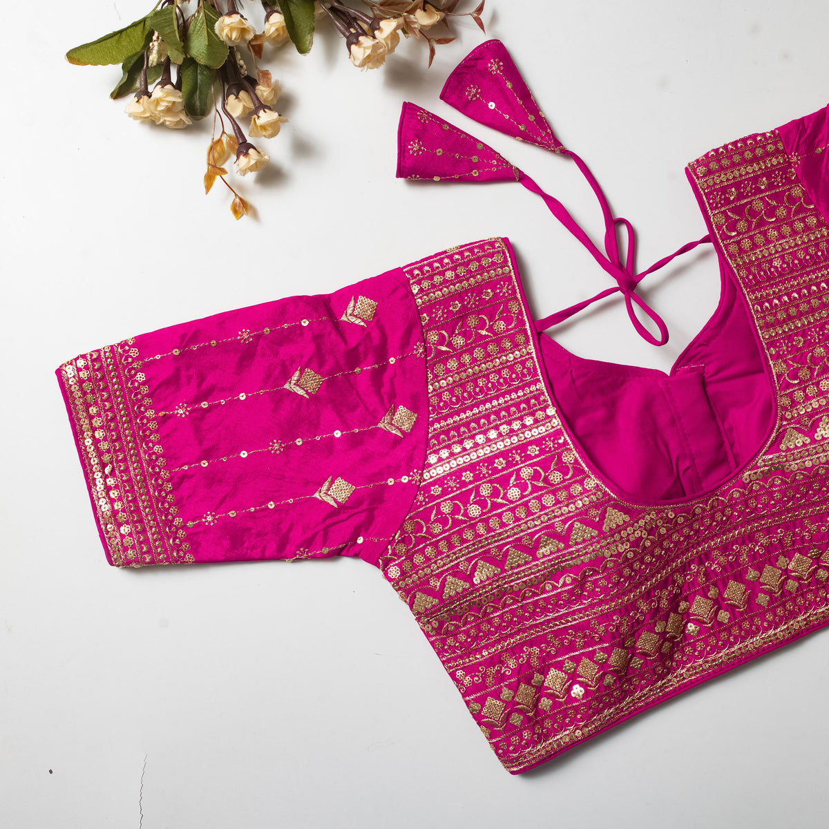 Rosa  Silk Banded Blouse