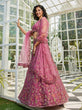 Load image into Gallery viewer, Pink Gorgeous Net Lehenga Choli Set with Heavy Sequins and Thread Embroidery ClothsVilla