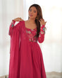 Load image into Gallery viewer, Pink Graceful Pure Organza Silk Anarkali Suit with Gota Patti Dupatta