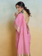 Load image into Gallery viewer, Pink Graceful Woven Handloom Pure Cotton Saree with Chanderi Cotton Clothsvilla