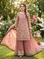 Pink Heavy Embroidered Plazzo Suit Set ClothsVilla