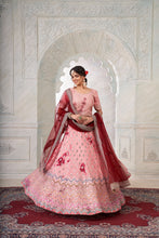 Load image into Gallery viewer, Designer Pink Lehenga Choli with Thread &amp; Mirror Work ClothsVilla