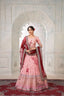 Designer Pink Lehenga Choli with Thread & Mirror Work ClothsVilla