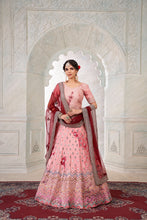 Load image into Gallery viewer, Designer Pink Lehenga Choli with Thread &amp; Mirror Work ClothsVilla