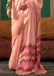Load image into Gallery viewer, Pink Lustrous Spun Silk Saree with Cotton Blend ClothsVilla
