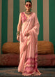 Load image into Gallery viewer, Pink Lustrous Spun Silk Saree with Cotton Blend ClothsVilla
