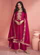 Load image into Gallery viewer, Pink Luxurious Embroidered Vichitra Silk Suit Set with Dupatta ClothsVilla
