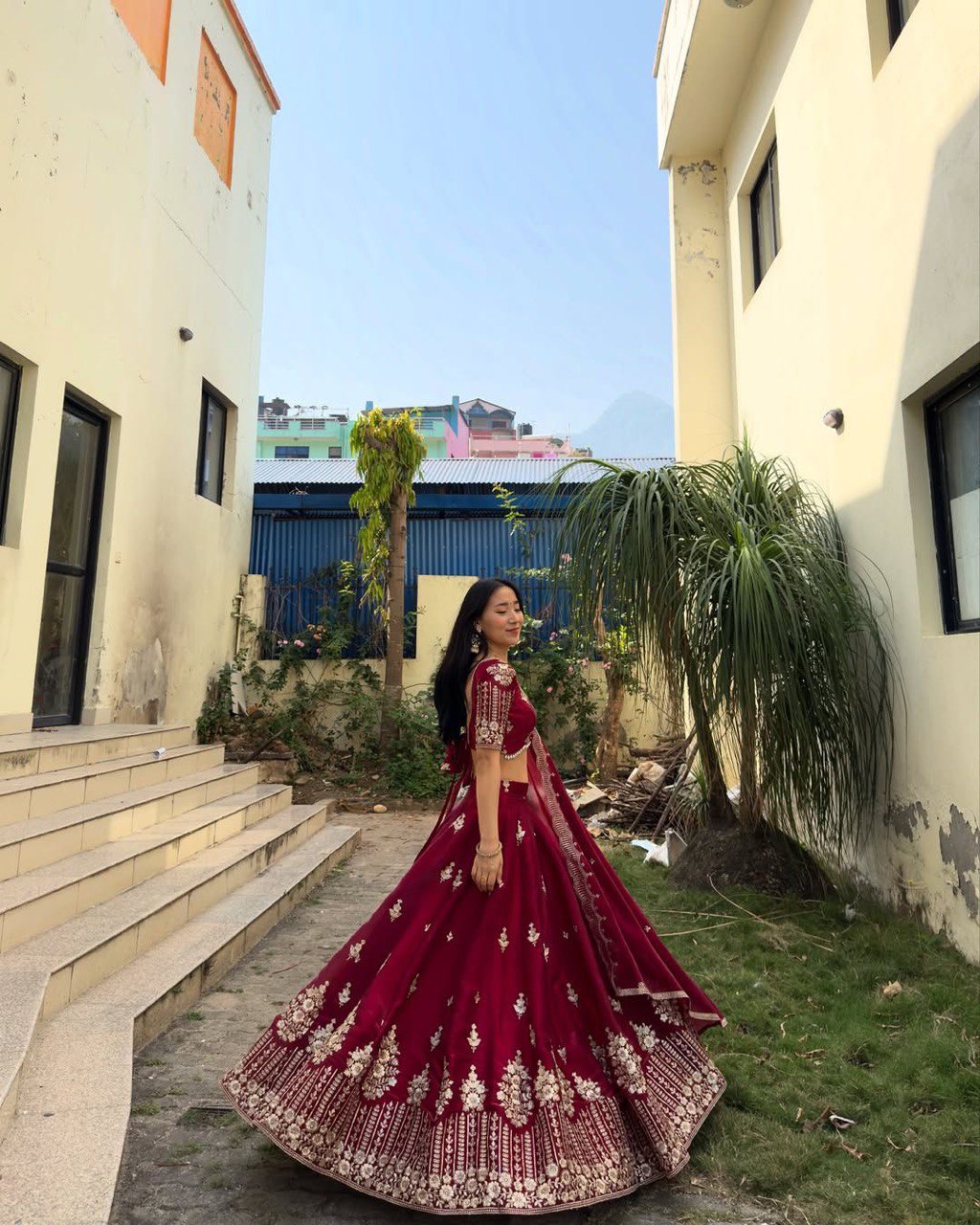 Pink Luxurious Jimi Choo Semi-Stitched Lehenga Choli Set Clothsvilla
